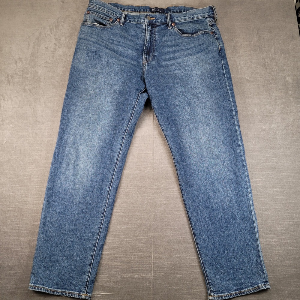 Gap Straight Jeans Mens 38x31 Blue Medium Wash Classic Denim